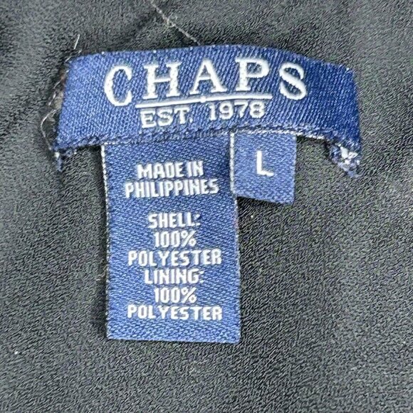 Chaps Skirt Womens Large Black Floral Ruffle Layered Midi Boho Dark Floral Fairy - Picture 3 of 7